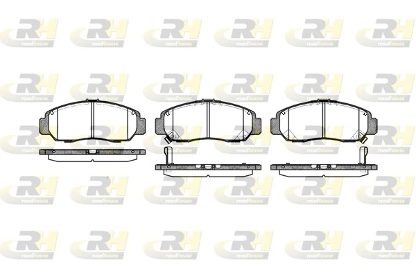 Sapatas do freio dianteiras de disco Honda Civic 8 FD, FA