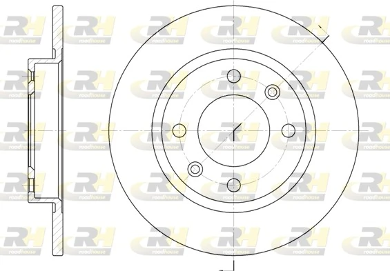 Disco do freio traseiro Peugeot 405 2 4B