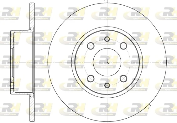 Disco do freio traseiro Fiat Punto 199