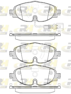 2151501 ROAD HOUSE Pastillas de freno delanteras original y equivalente