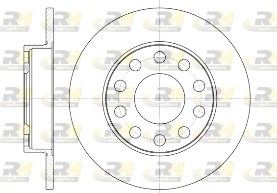 Disco do freio traseiro Audi 80 8C2