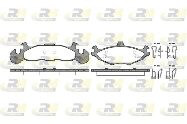 Передние тормозные колодки 4238698 Chrysler