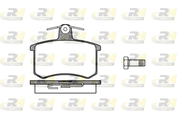 Sapatas do freio traseiras de disco Audi 80 89, 89Q, 8A