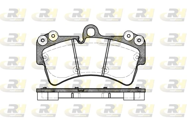 Sapatas do freio dianteiras de disco Audi Q7 4LB