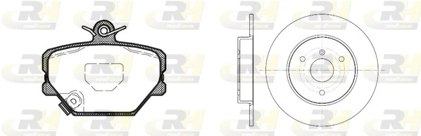 Sapatas do freio dianteiras de disco Smart FORTWO 451