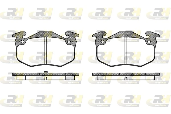 Sapatas do freio traseiras de disco Renault Clio 1 BC57, 5357