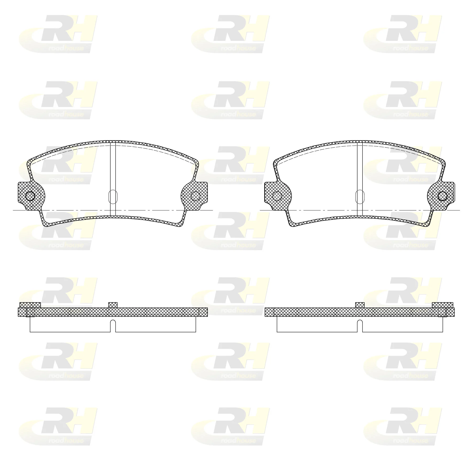 Sapatas do freio traseiras de disco Renault 18 134