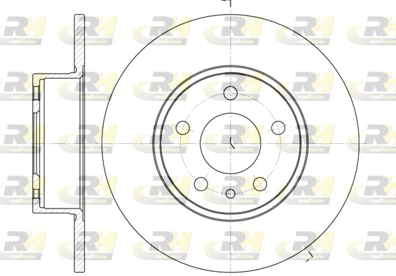 Disco do freio traseiro Alfa Romeo 147 937