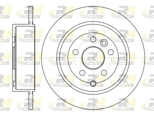 Disco do freio traseiro Land Rover Freelander 2 L359