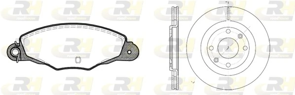 Disco do freio dianteiro Peugeot 405 2 4B