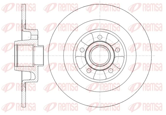 Disco do freio traseiro Renault Espace 4 JK0