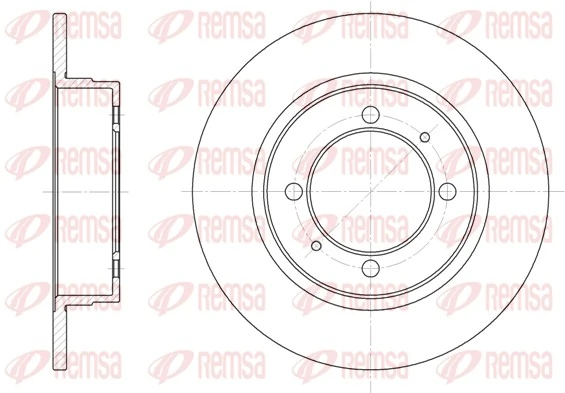 Disco do freio traseiro Mitsubishi Galant 6 E3A