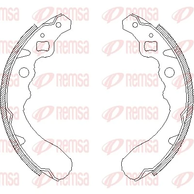 Купить 0449587203 Daihatsu Задние барабанные тормозные колодки