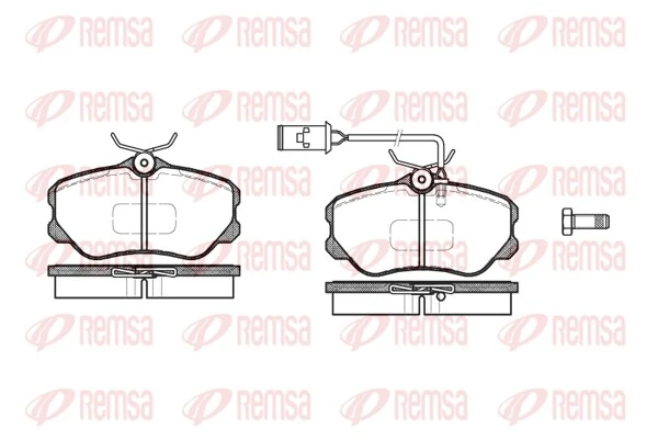 Передние тормозные колодки 795428 Fiat/Alfa/Lancia
