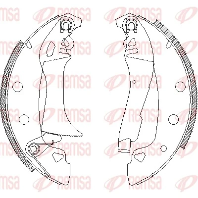 5889223 Fiat/Alfa/Lancia Sapatas do freio traseiras de tambor