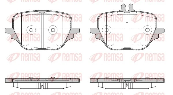 Задние тормозные колодки 0004204103 Mercedes