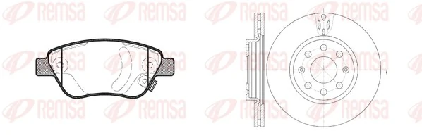 Передние тормозные диски 0569065 Opel