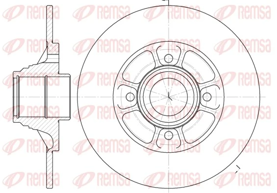 Дисковый тормоз на Renault 19 II B53, C53