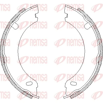 Тормозные колодки ручника на Volvo 740  744