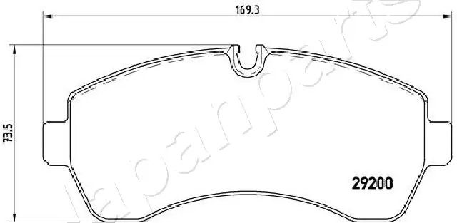 PA0539AF Japan Parts Колодки передние