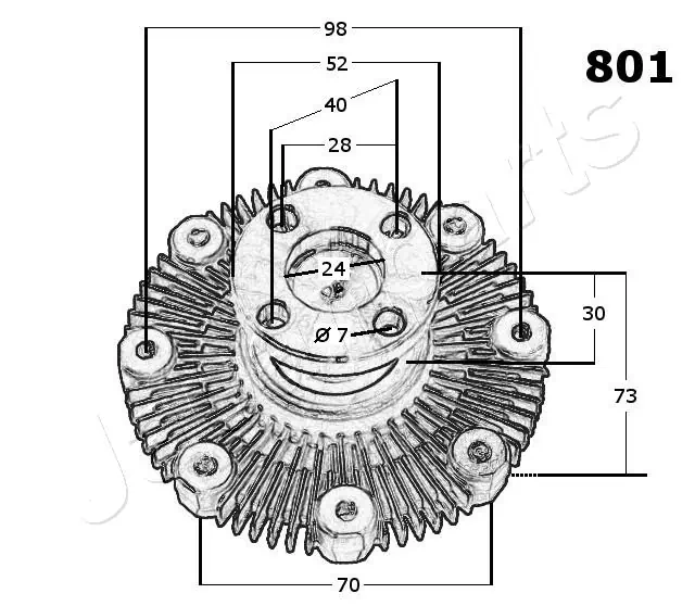Вискозная муфта Japan Parts VC801 цена, от 56.65 USD