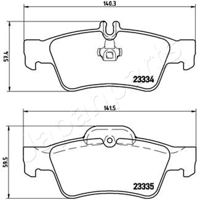 PP0511AF Japan Parts Колодки тормозные дисковые комплект