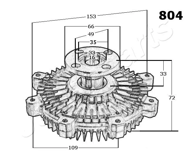 Вискозная муфта Japan Parts VC804 цена, от 49.13 USD