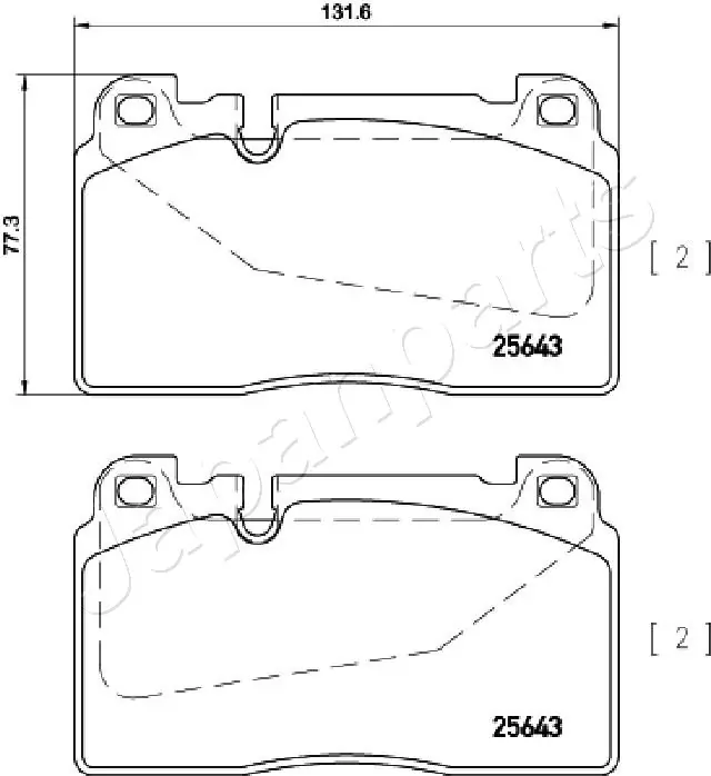 PA0924AF Japan Parts Колодки передние