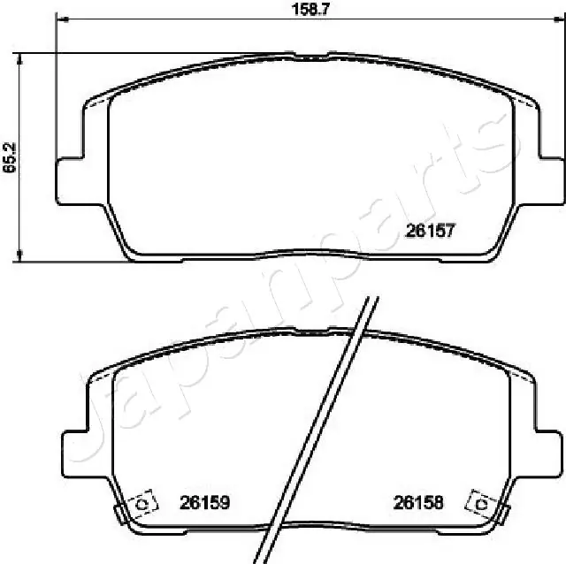 PAH30AF Japan Parts Колодки передние