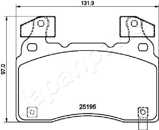 PA0419AF Japan Parts Колодки передние