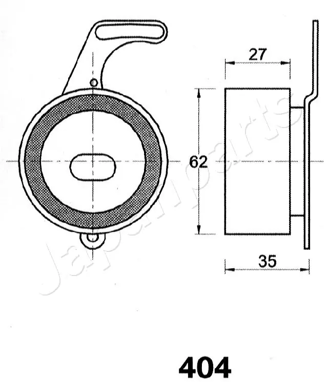 BE404 Japan Parts Ролик натяжителя ремня ГРМ