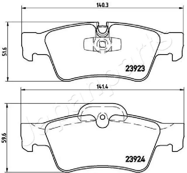PP0515AF Japan Parts Колодки тормозные дисковые комплект