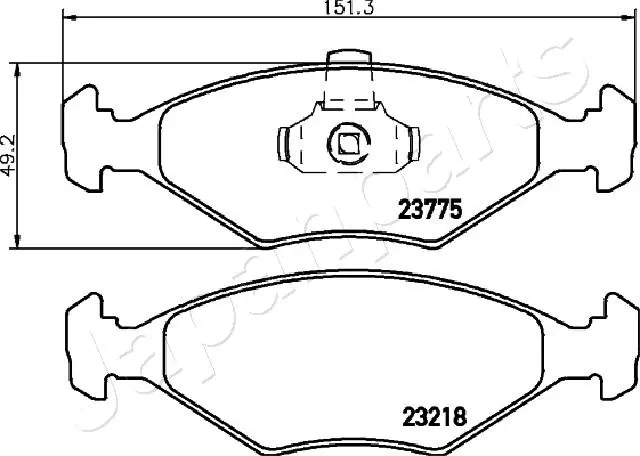 PA0223AF Japan Parts Колодки передние