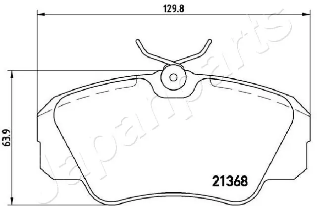 PA0409AF Japan Parts Колодки передние