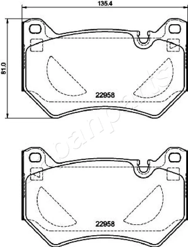 PA0962AF Japan Parts Колодки передние