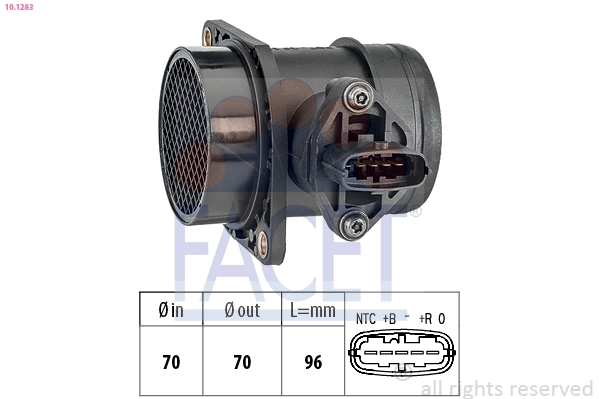 Sensor de fluxo (consumo) de ar, medidor de consumo M.A.F. - (Mass Airflow) para KIA Sorento I JC