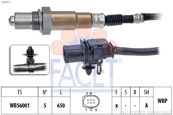 Sonda lambda, sensor de oxigênio para Peugeot Boxer III 250