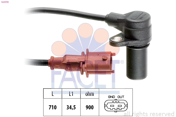 Sensor de posição (de revoluções) de cambota para Alfa Romeo 146  930