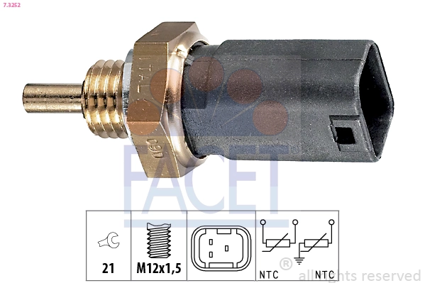 Sensor de temperatura do fluido de esfriamento Renault Espace IV JK0