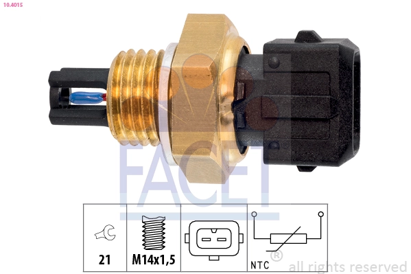 Sensor de temperatura da mistura de ar Renault 21 L48
