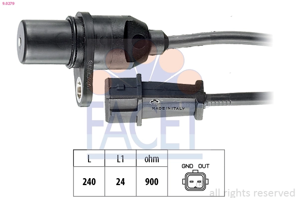 Sensor de posição (de revoluções) de cambota para Hyundai Elantra III XD