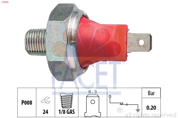 Sensor de pressão de óleo para Toyota Corolla  E9