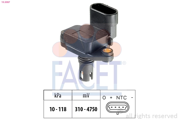 Датчик абсолютного давления в коллекторе AND 52906026 цена, от 27.82 USD
