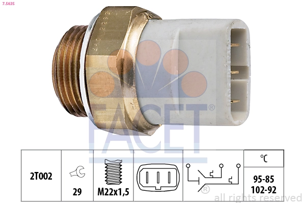 Sensor de temperatura do fluido de esfriamento (de ativação de ventilador do radiador) Audi A8 D2 4D2, 4D8