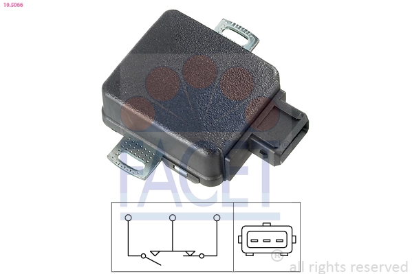 Sensor de posição da válvula de borboleta (potenciômetro) Toyota Corolla E9