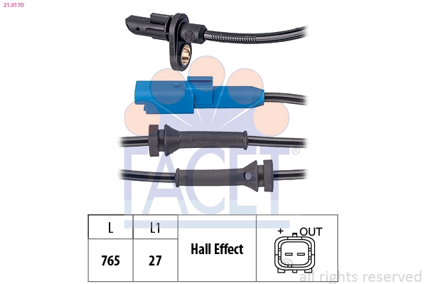 Датчик АБС (ABS) задний Magneti Marelli MWSS165 цена, от 13.05 USD