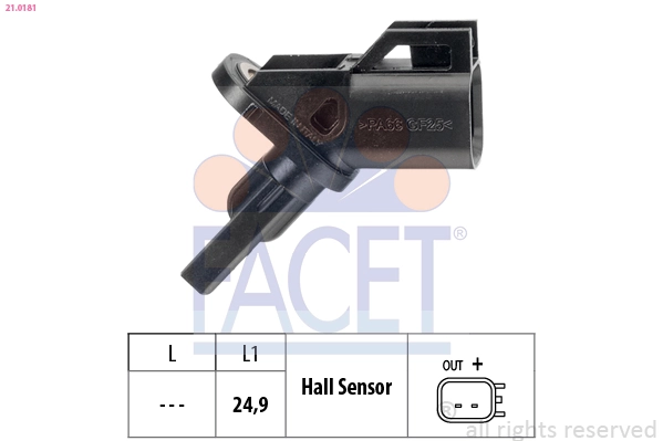 Датчик АБС (ABS) передний, правый AND 30927036 цена, от 23.13 USD