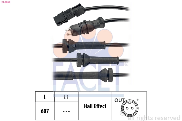 Sensor dianteiro de ABS Renault Espace 4 JK0