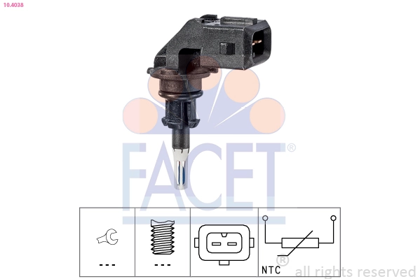 Sensor de temperatura da mistura de ar BMW 7  F01, F02, F03, F04
