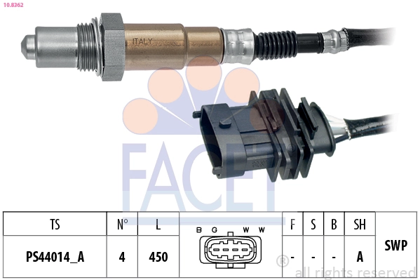 Sonda lambda, sensor de oxigênio Chevrolet Aveo 3 T300